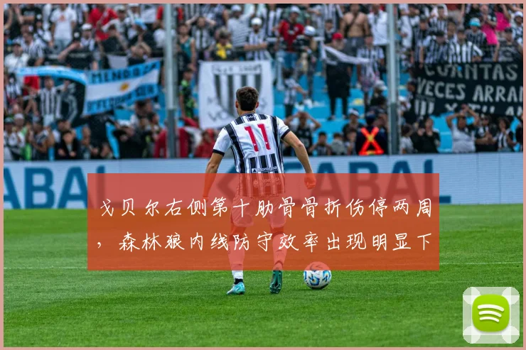 戈贝尔右侧第十肋骨骨折伤停两周，森林狼内线防守效率出现明显下滑